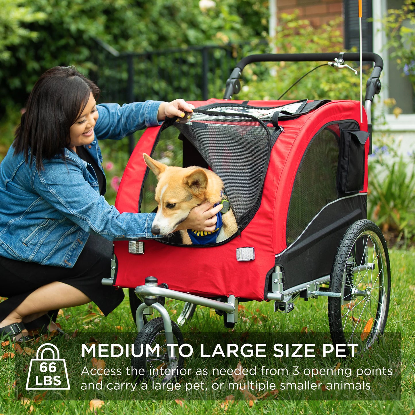 Transform Your Adventures with the Ultimate 2-in-1 Dog Bike Trailer and Pet Stroller