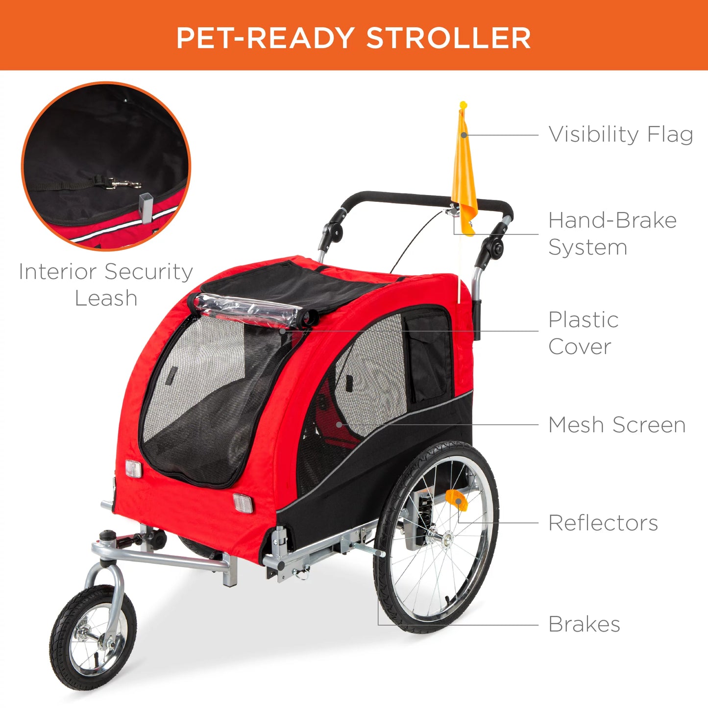 Transform Your Adventures with the Ultimate 2-in-1 Dog Bike Trailer and Pet Stroller