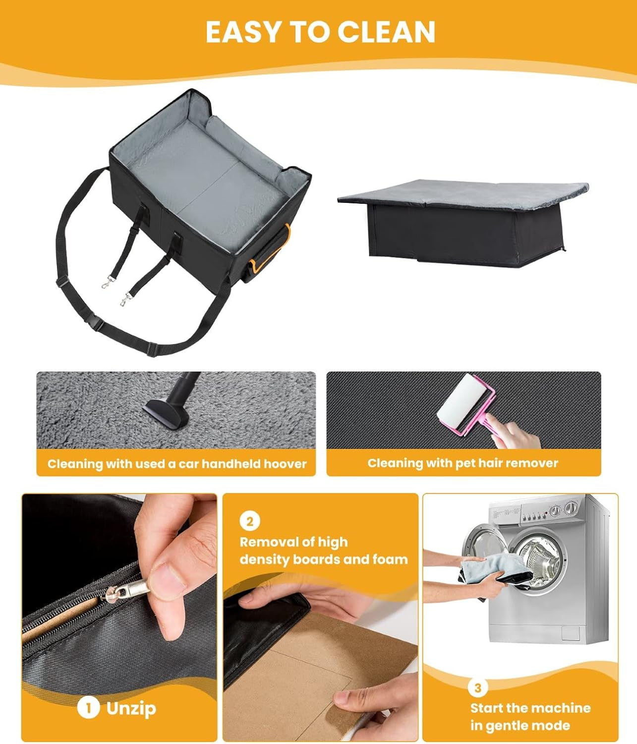 Elevate Your Pet's Travel Experience with Our Adjustable Dog Booster Car Seat for Small Dogs