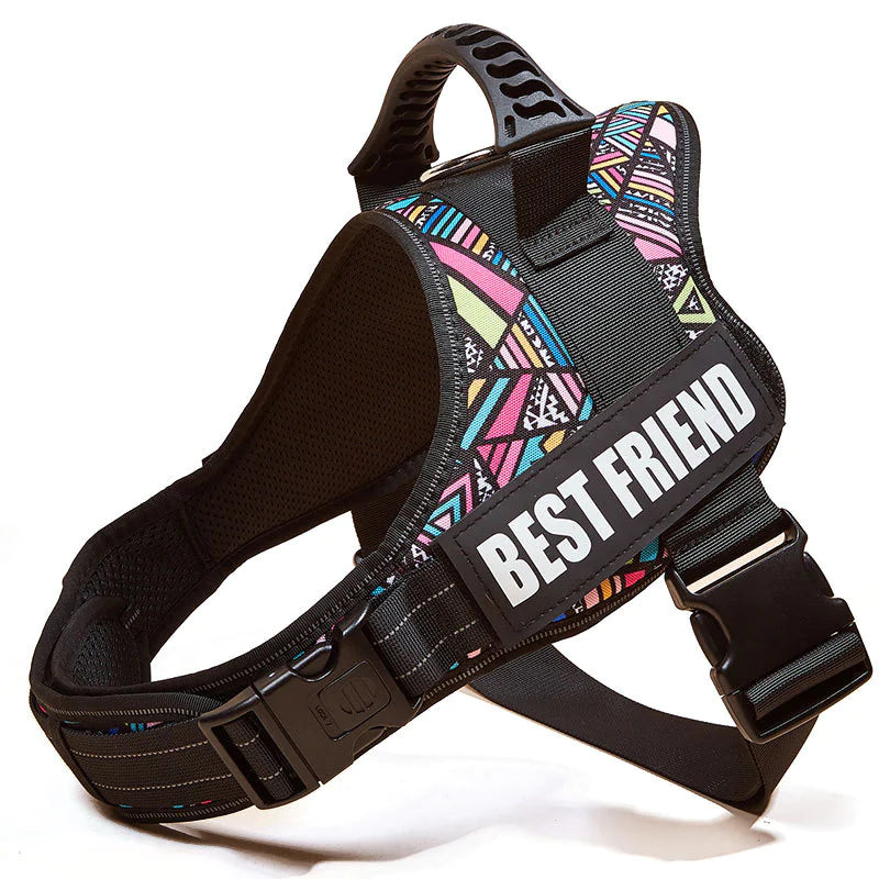 Large Dog Chest Harness with Collars and Lead Rope