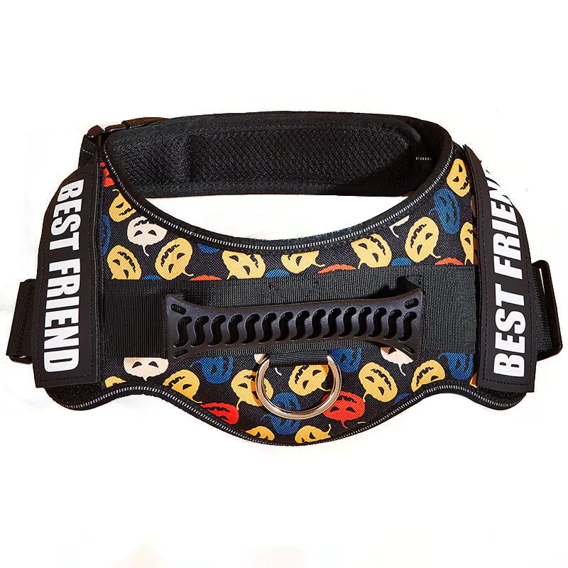 Large Dog Chest Harness with Collars and Lead Rope