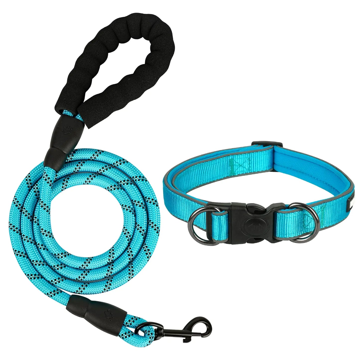 Reflective Adjustable Dog Collar & Leash Set