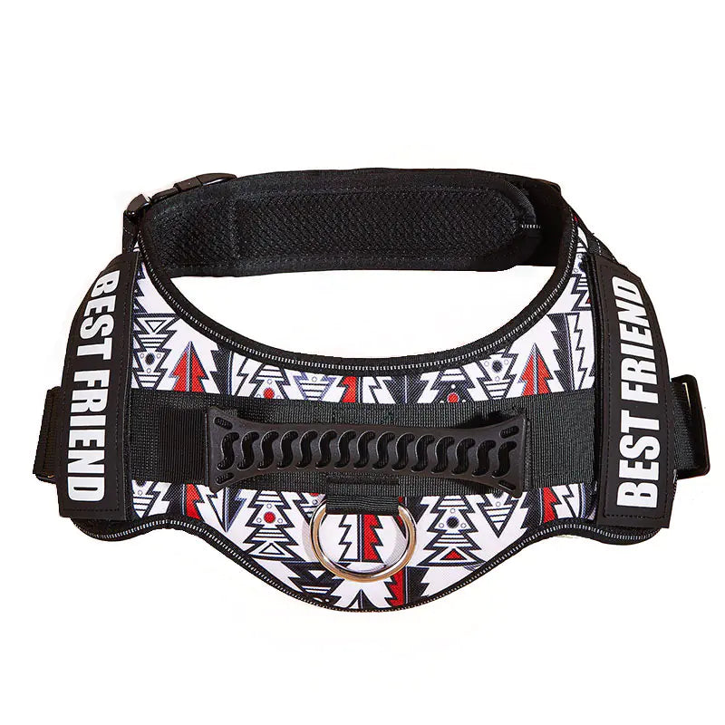 Large Dog Chest Harness with Collars and Lead Rope