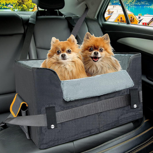Elevate Your Pet's Travel Experience with Our Adjustable Dog Booster Car Seat for Small Dogs