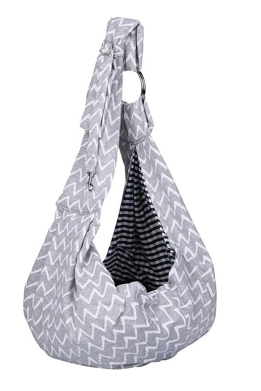 Stylish Adjustable Gray Pet Sling 