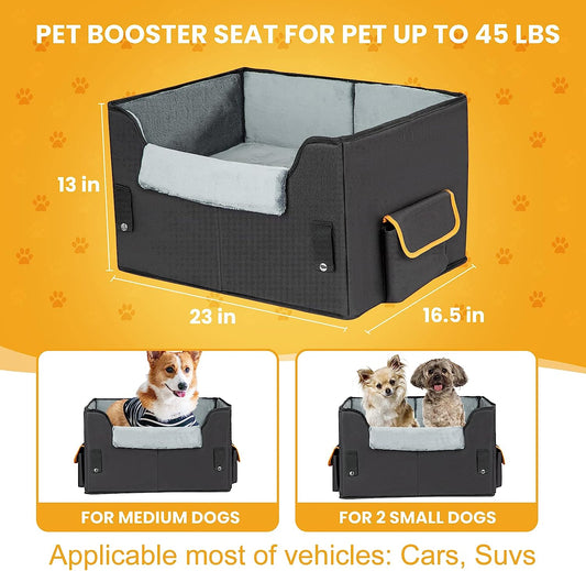 Elevate Your Pet's Travel Experience with Our Adjustable Dog Booster Car Seat for Small Dogs