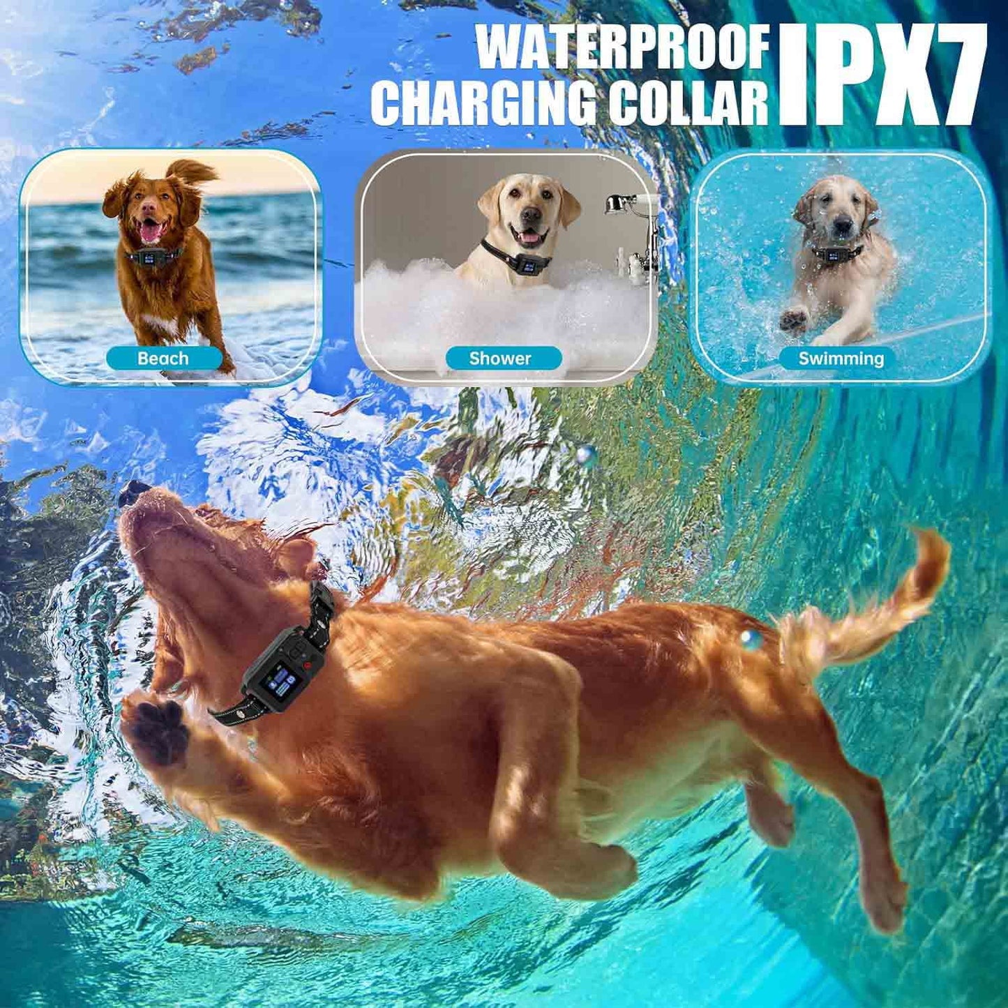 Ultimate GPS Wireless Dog Fence System - Waterproof Electric Collar with 3 Training Modes & 15-2200 Yards Range for Safe Outdoor Containment