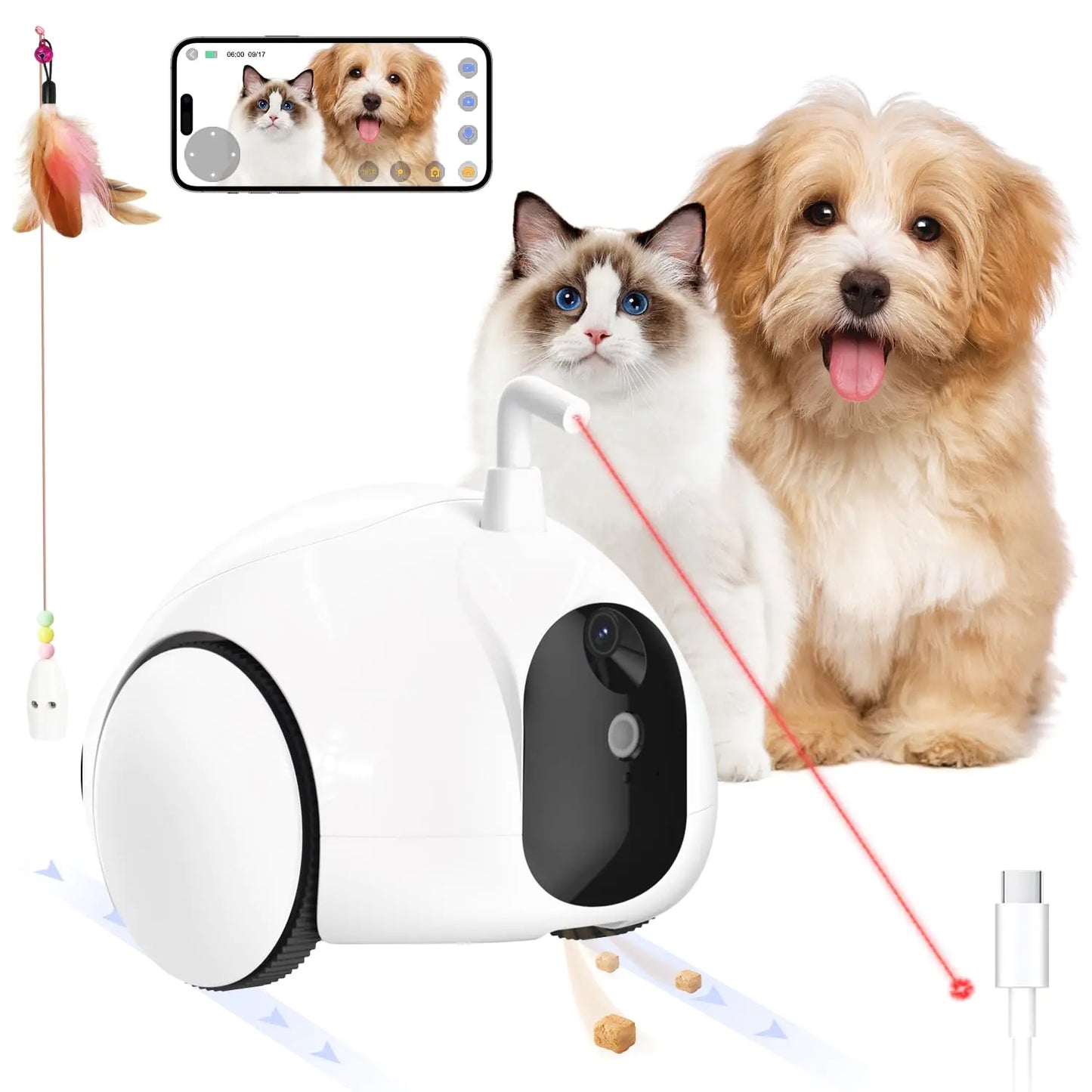 PetWatch Robot: Camera Treat Dispenser with App