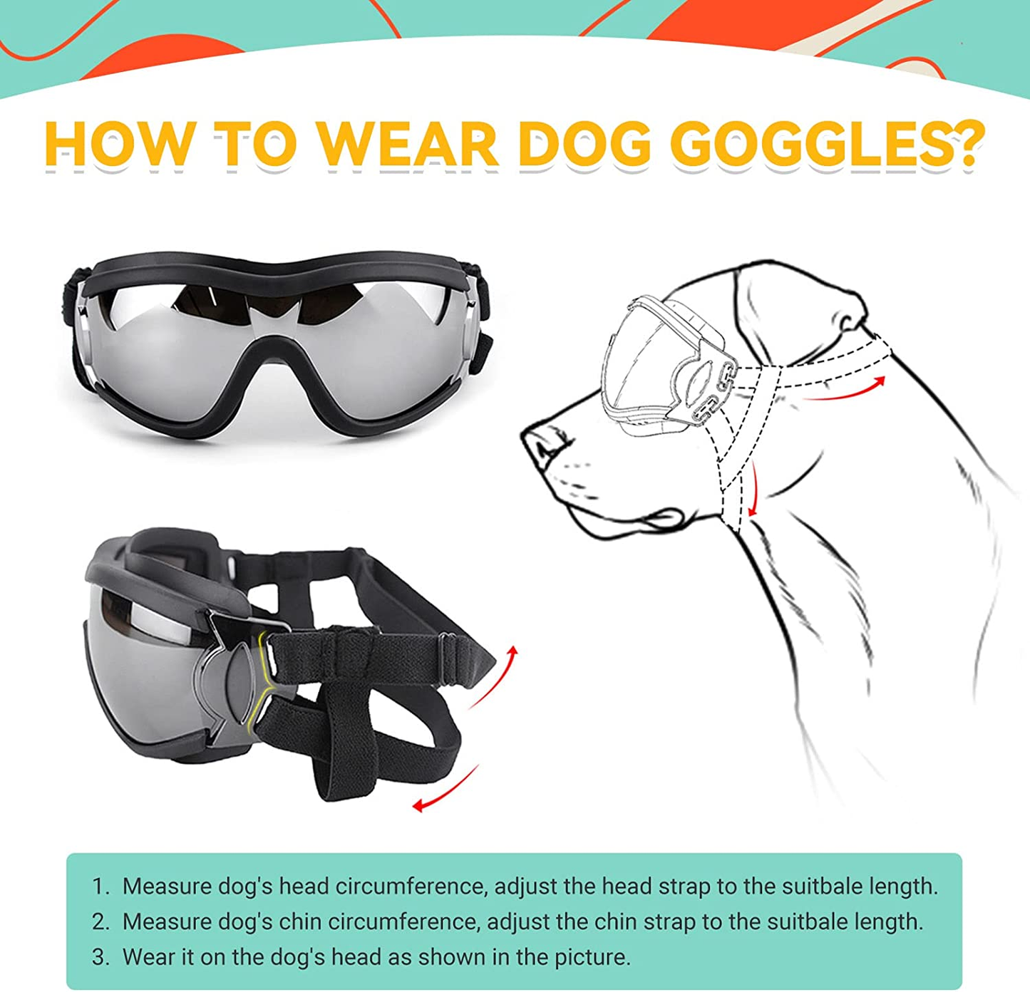 Dog Goggles for Large Breeds: Stylish Sunglasses for Your Pooch's Windy Adventures!